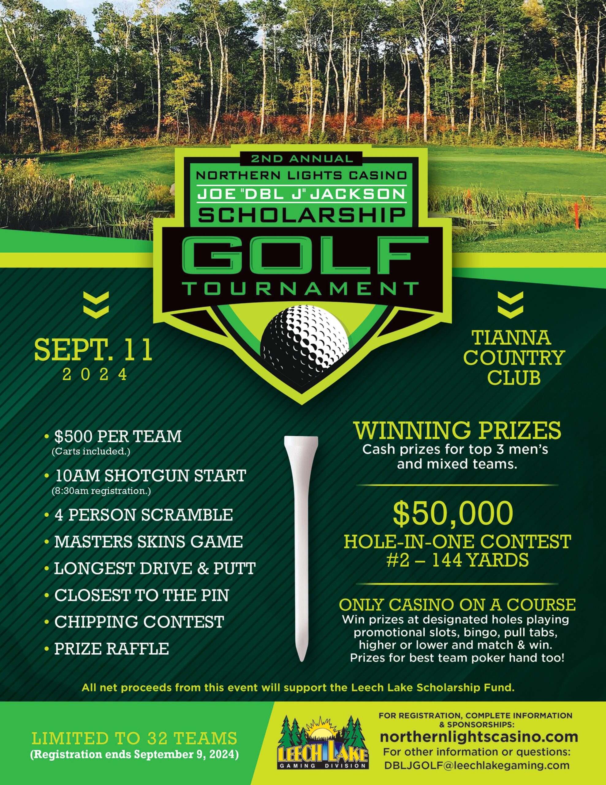 Northern Lights Casino Golf Tournament Details